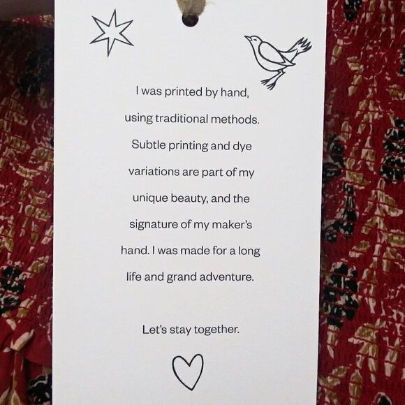 ALIX OF BOHEMIA Floral Maria Carnelian Smocked Layered Mini Skirt/Top Sz M NWT - Picture 11 of 14